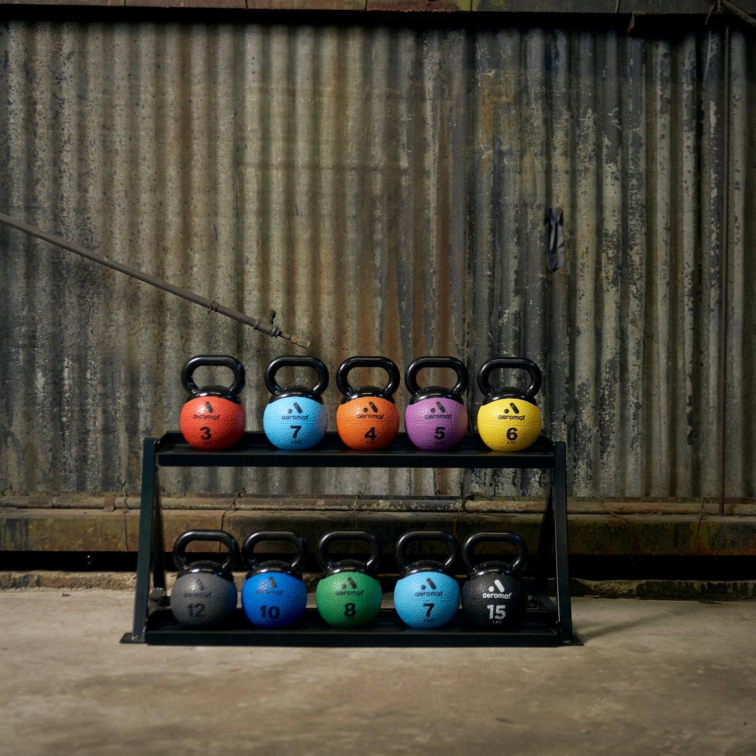 Kettlebell Medicine Ball Rack 2-Tier