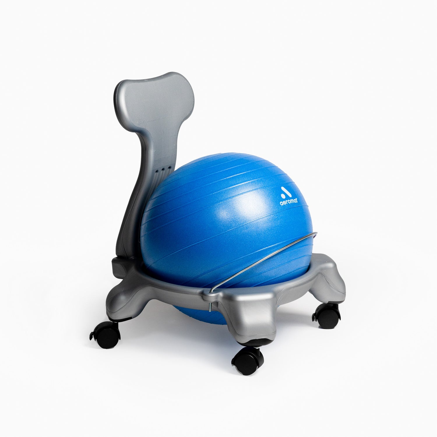 Blue Ball Gray Chair, Kids Ball Chair