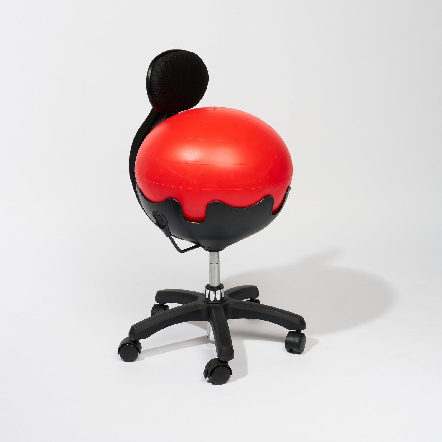 Red; Elite Height Adjustable Ball Chair