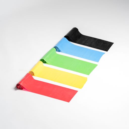 Resistance band roll outlet